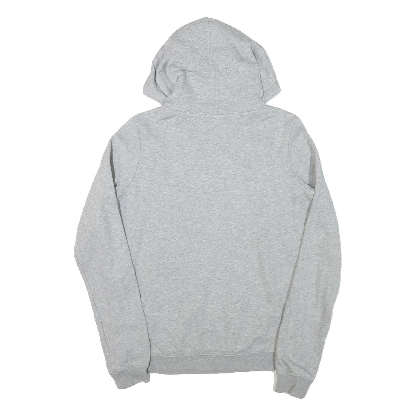 NIKE Womens Grey The Academy Volleyball Hoodie L Cotton Blend Pullover