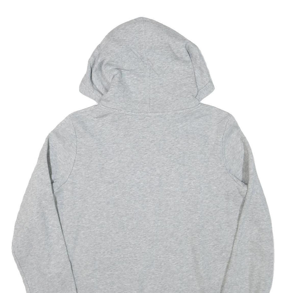 NIKE Womens Grey The Academy Volleyball Hoodie L Cotton Blend Pullover