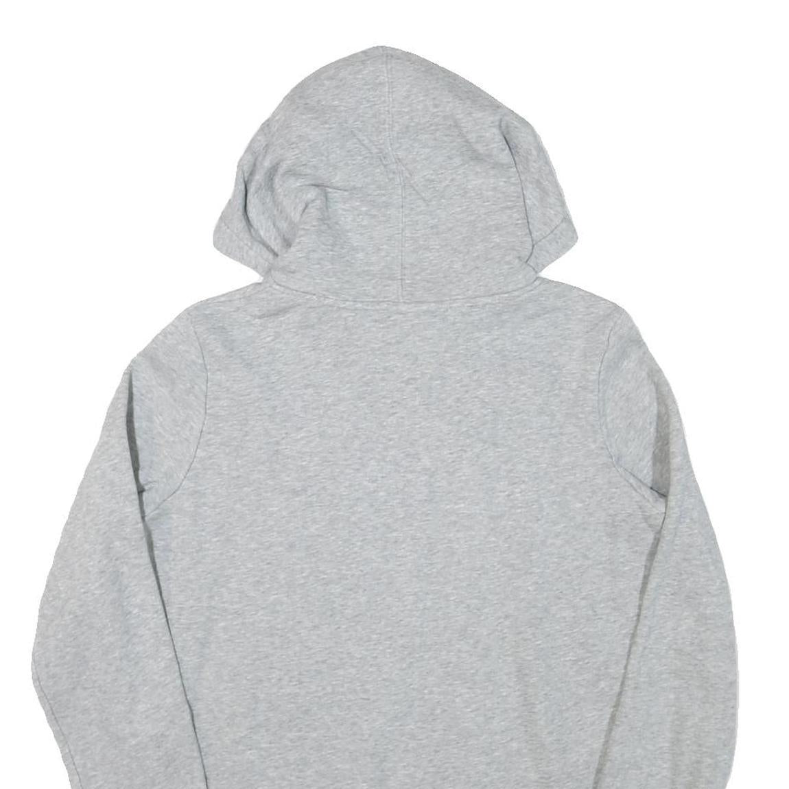 NIKE Womens Grey The Academy Volleyball Hoodie L Cotton Blend Pullover