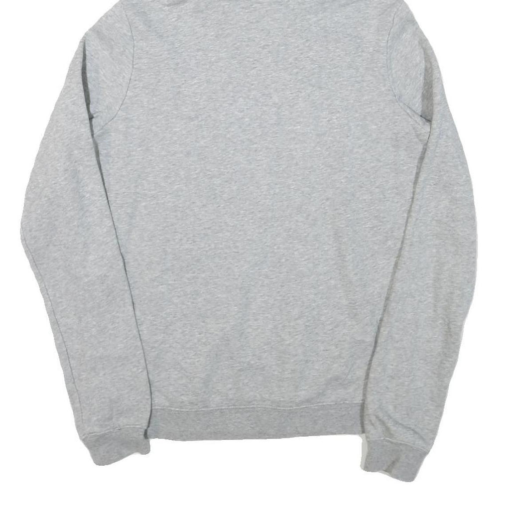 NIKE Womens Grey The Academy Volleyball Hoodie L Cotton Blend Pullover