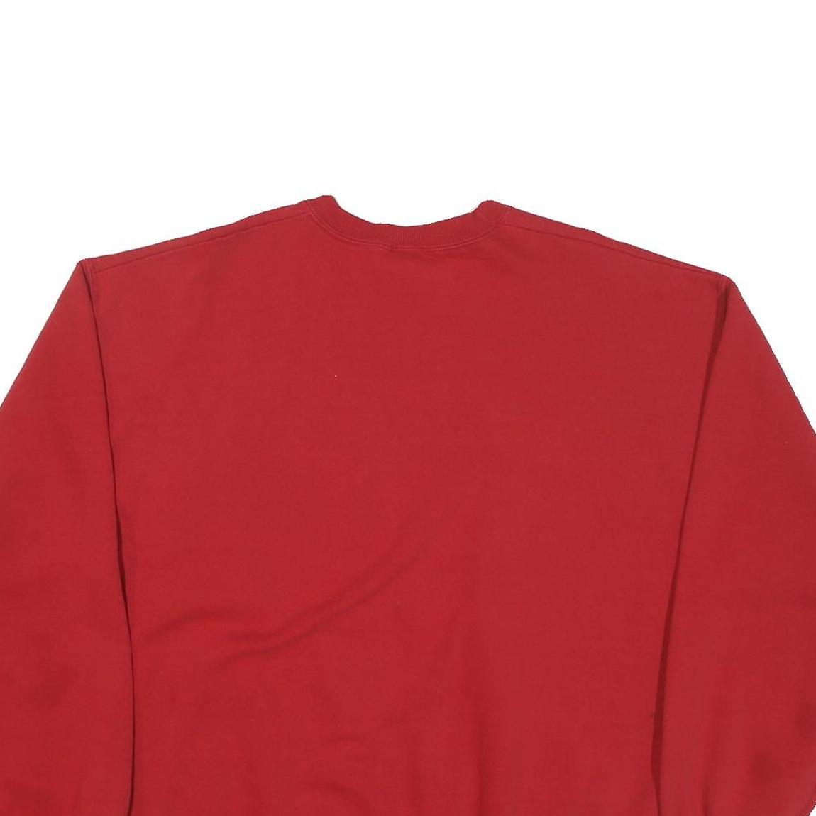 JERZEES Womens Red Marsh Tigers Crew Neck L Cotton Blend Sweatshirt Pullover