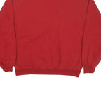 JERZEES Womens Red Marsh Tigers Crew Neck L Cotton Blend Sweatshirt Pullover