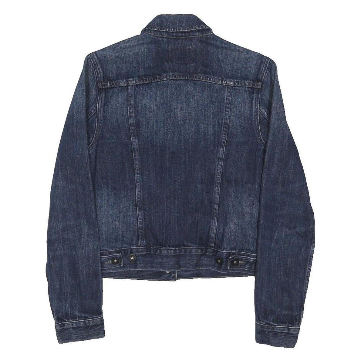 LEVI'S Girls Blue Denim Jacket M Cotton Blend Button Closure Classic Fit