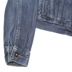 LEVI'S Girls Blue Denim Jacket M Cotton Blend Button Closure Classic Fit