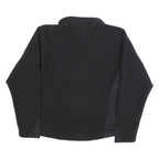 NIKE Womens Black Polyester Fleece Jacket M Zip Outdoor Casual Sportswear