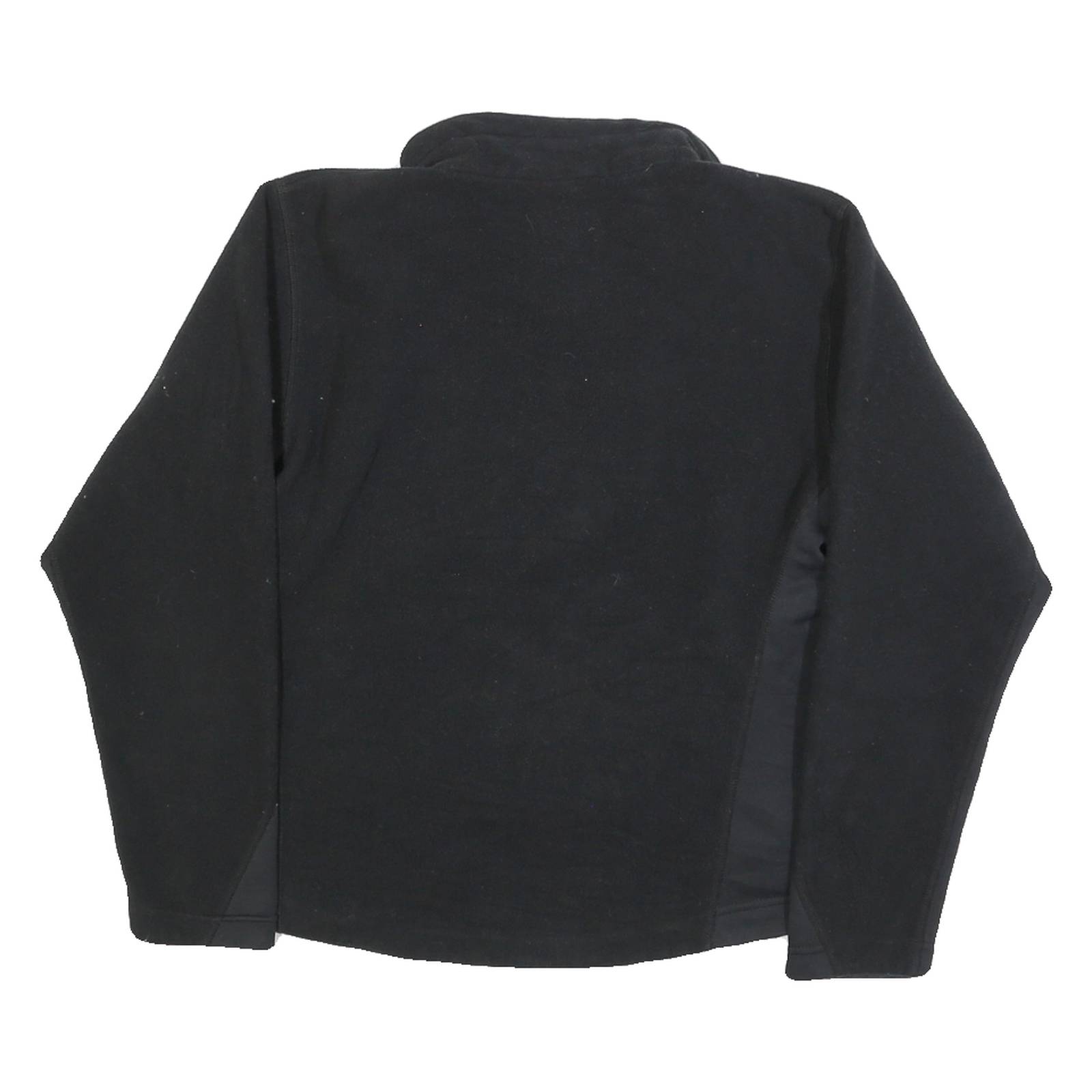 NIKE Womens Black Polyester Fleece Jacket M Zip Outdoor Casual Sportswear