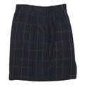 LIT ANNA Womens Blue Check Pencil Knee Length Woven Skirt M Classic Polyester