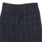 LIT ANNA Womens Blue Check Pencil Knee Length Woven Skirt M Classic Polyester