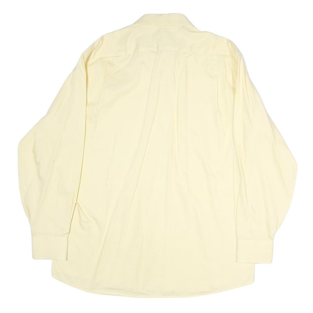 TOMMY HILFIGER Mens Yellow Shirt L Classic Cotton Long Sleeve Button Down