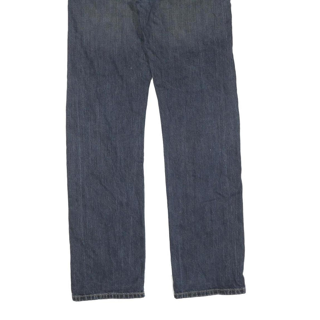 CARHARTT Mens Blue Regular Straight Denim Light W32 L34 Workwear Zip Jeans