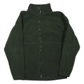 CABELA'S Mens Green Jacket XL Polyester Blend Zip Fleece Casual Outdoor Warm