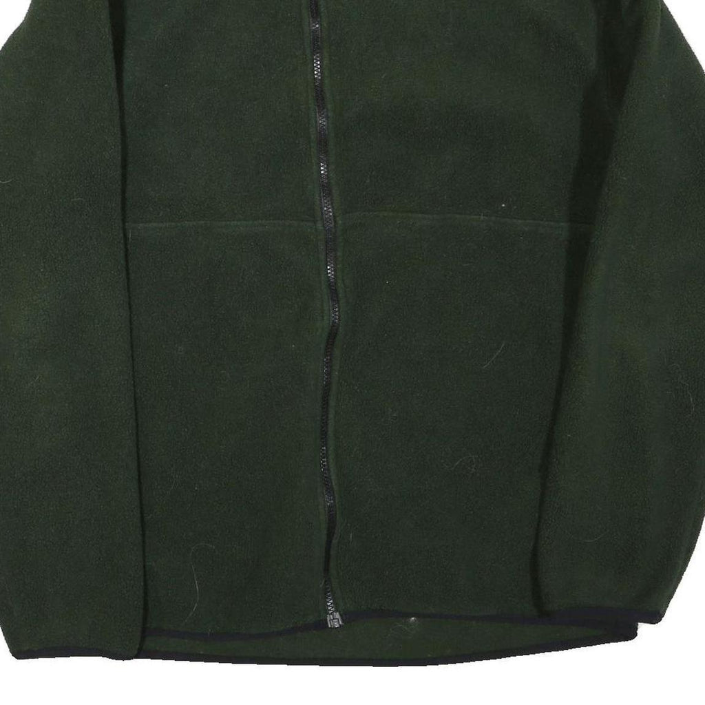 CABELA'S Mens Green Jacket XL Polyester Blend Zip Fleece Casual Outdoor Warm