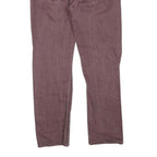 CARHARTT Womens Regular Fit Straight Leg Denim Burgundy W32 L30 Casual Cotton