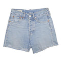 LEVI'S Womens Denim Blue Casual Cut-Off Shorts S W26 Raw Edge Hem