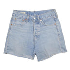 LEVI'S Womens Denim Blue Casual Cut-Off Shorts S W26 Raw Edge Hem