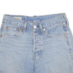 LEVI'S Womens Denim Blue Casual Cut-Off Shorts S W26 Raw Edge Hem