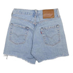 LEVI'S Womens Denim Blue Casual Cut-Off Shorts S W26 Raw Edge Hem