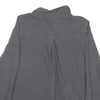 CARHARTT Womens Grey L Cotton Blend Shirt Casual Long Sleeve Button