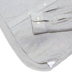 TOMMY HILFIGER Mens Grey Shirt XL Button Down Classic Fit Cotton Long Sleeve