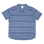 LEVI'S Mens Blue & Pink Striped Shirt 2XL Cotton Blend Casual Summer Button-Up