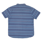 LEVI'S Mens Blue & Pink Striped Shirt 2XL Cotton Blend Casual Summer Button-Up
