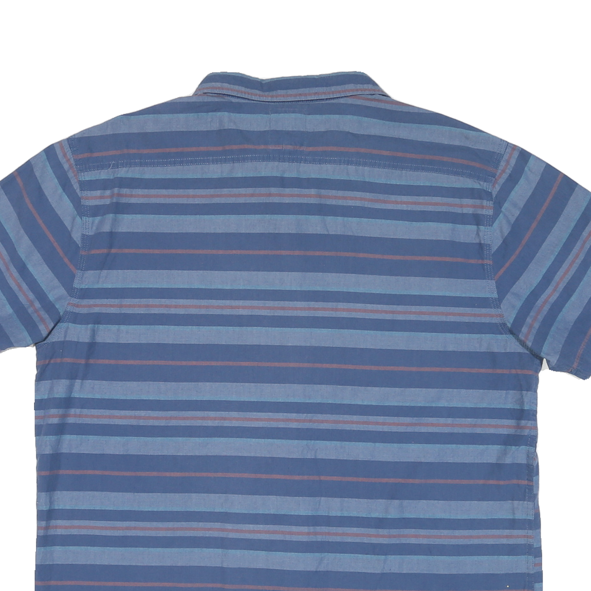 LEVI'S Mens Blue & Pink Striped Shirt 2XL Cotton Blend Casual Summer Button-Up