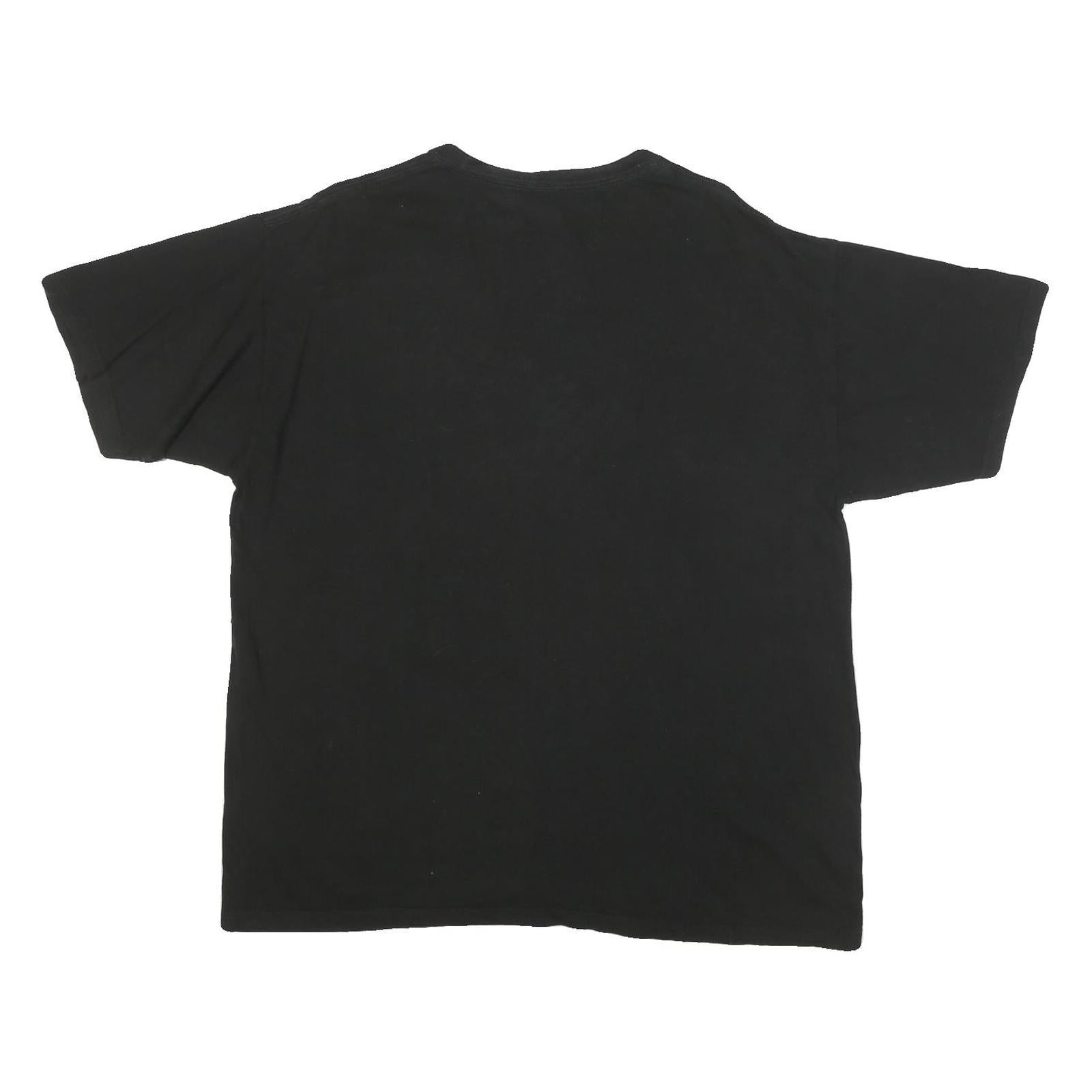 CHAMPION Mens Black Graphic T-Shirt XL Short Sleeve Crew Neck Logo