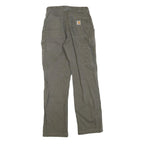 CARHARTT Womens Regular Fit Carpenter Jeans Grey Denim W31 L30 Workwear Utility