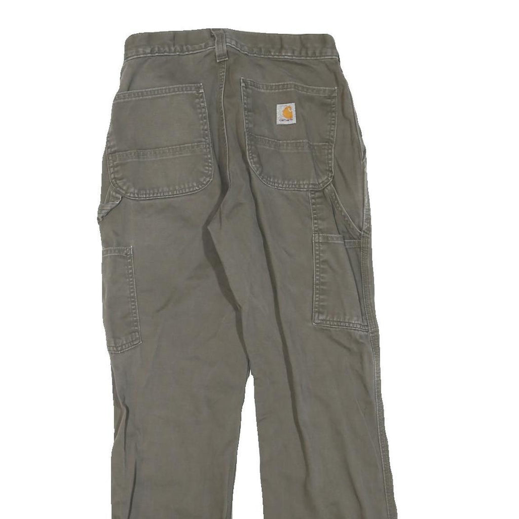CARHARTT Womens Regular Fit Carpenter Jeans Grey Denim W31 L30 Workwear Utility