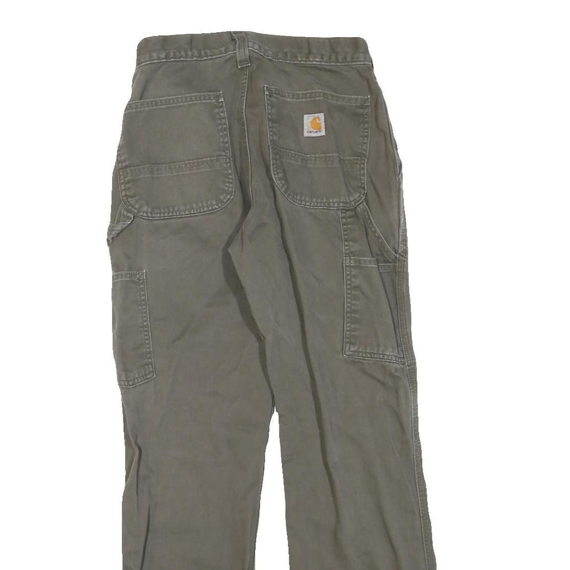 CARHARTT Womens Regular Fit Carpenter Jeans Grey Denim W31 L30 Workwear Utility