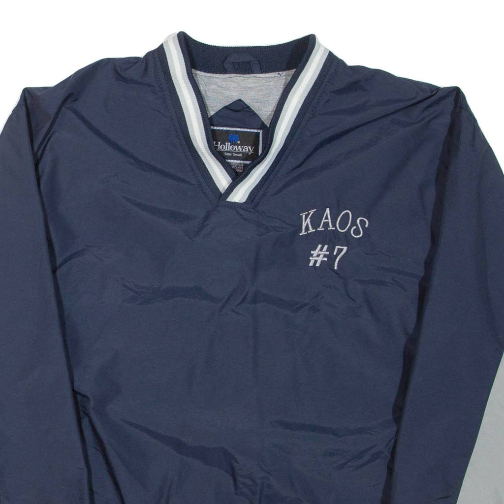 HOLLOWAY Training Mens Sweatshirt Blue 1/4 Zip S