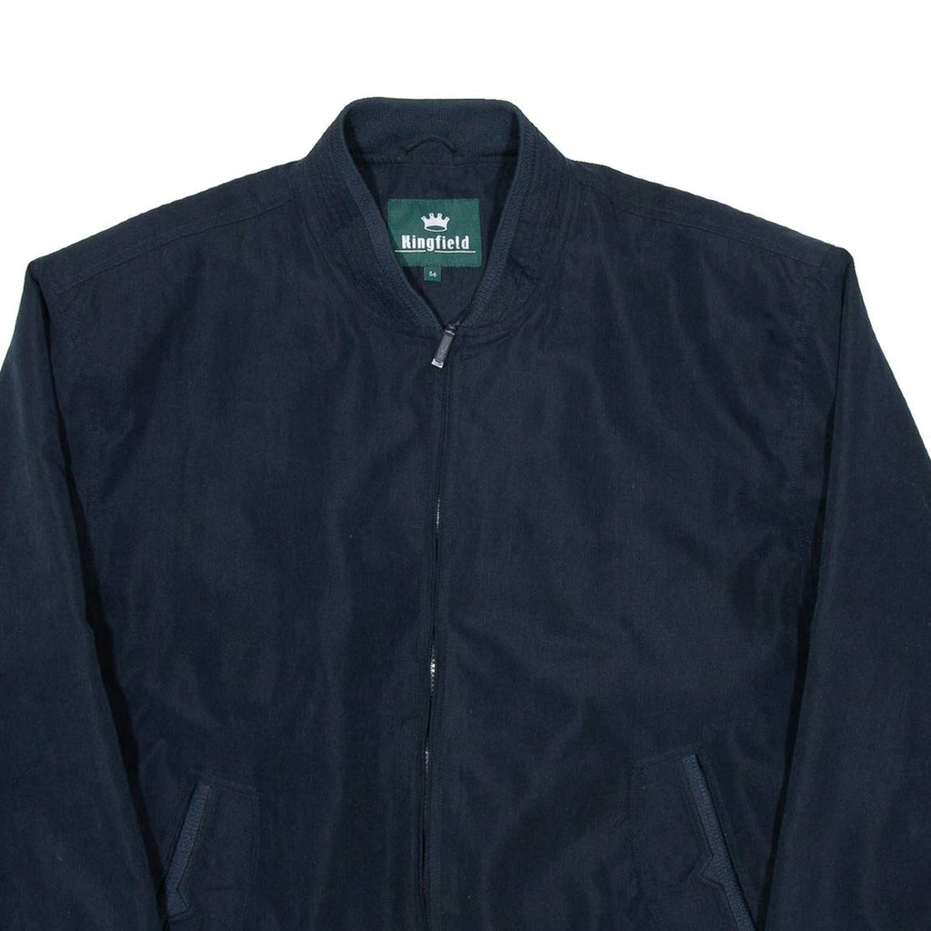 KINGSFIELD Mens Bomber Jacket Blue L