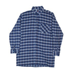 KLEE Mens Shirt Blue Check Long Sleeve M