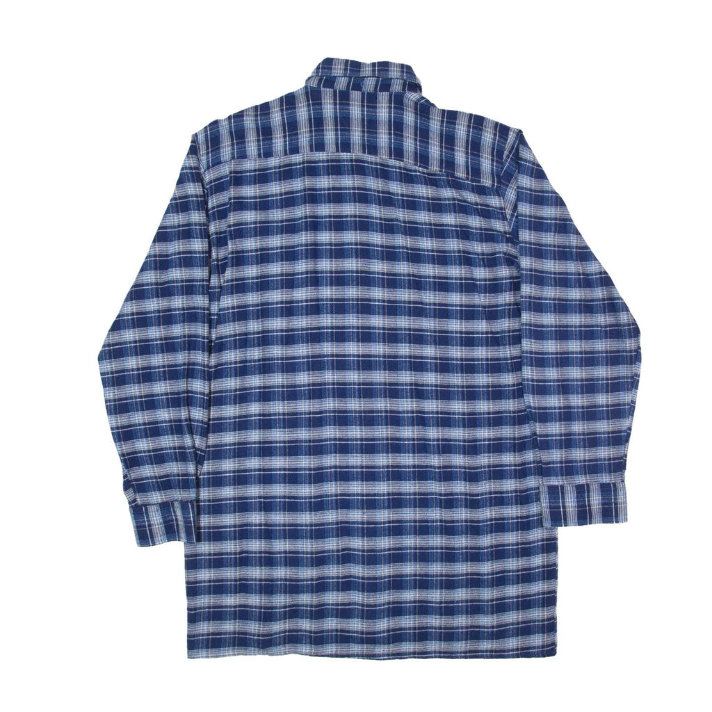 KLEE Mens Shirt Blue Check Long Sleeve M