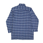 KLEE Mens Shirt Blue Check Long Sleeve M
