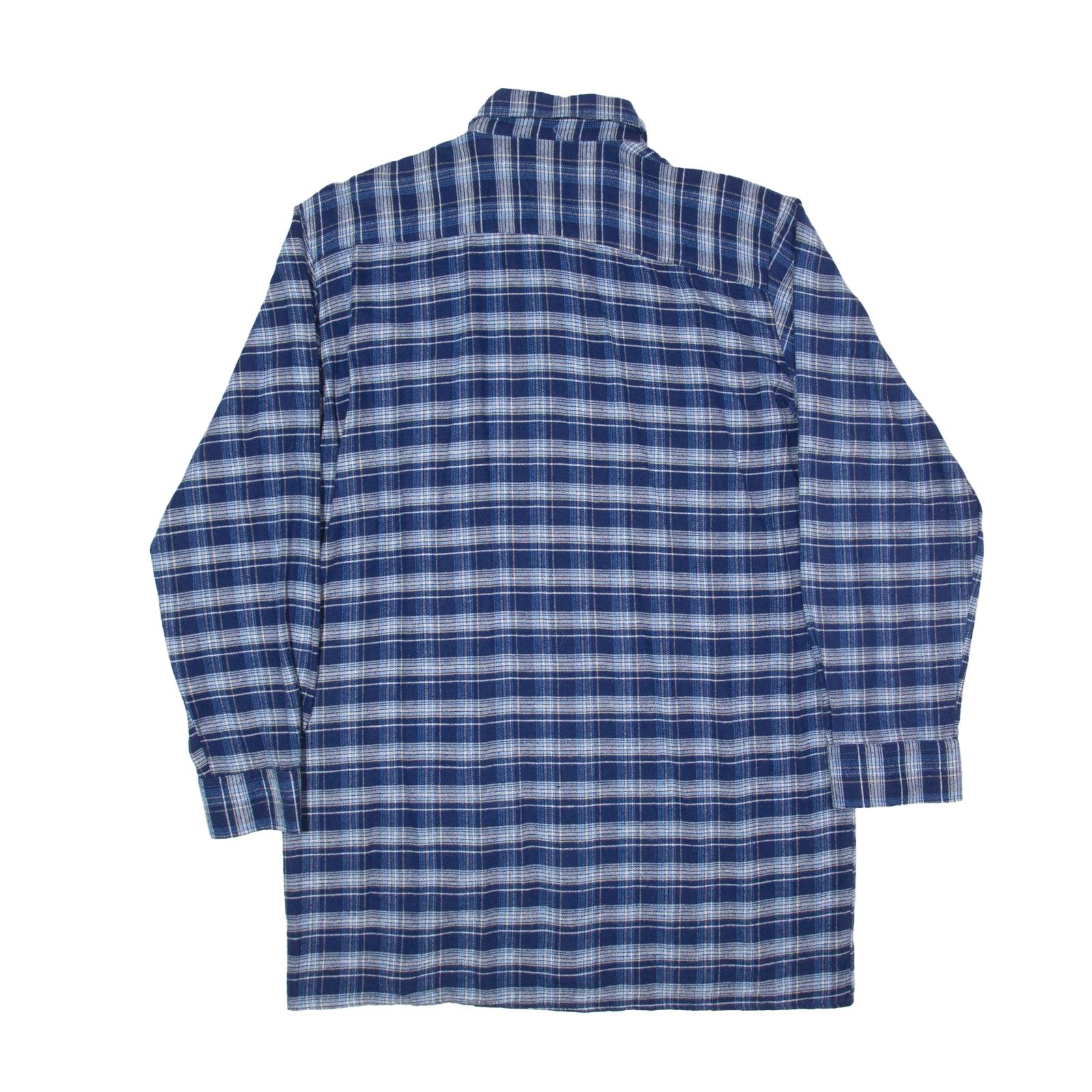 KLEE Mens Shirt Blue Check Long Sleeve M