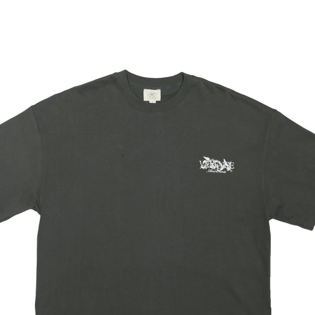 RIVER ISLAND Mens Black Graphic T-Shirt M Short Sleeve Crew Neck Printed Logo
