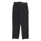 CALVIN KLEIN JEANS Womens Black Cotton Blend Regular Straight Trousers W30 L28