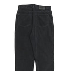 CALVIN KLEIN JEANS Womens Black Cotton Blend Regular Straight Trousers W30 L28