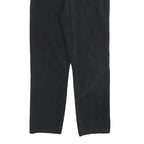 CALVIN KLEIN JEANS Womens Black Cotton Blend Regular Straight Trousers W30 L28