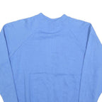 HANES Womens Blue Crew Neck L Cotton Blend Casual Sweatshirt Pullover