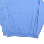 HANES Womens Blue Crew Neck L Cotton Blend Casual Sweatshirt Pullover