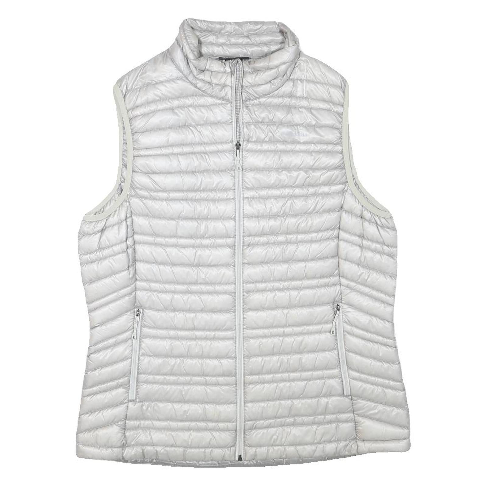 PATAGONIA Womens White Lightweight Quilted Jacket L Polyester Blend Zip