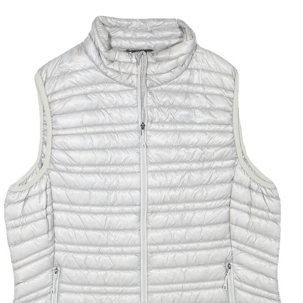 PATAGONIA Womens White Lightweight Quilted Jacket L Polyester Blend Zip