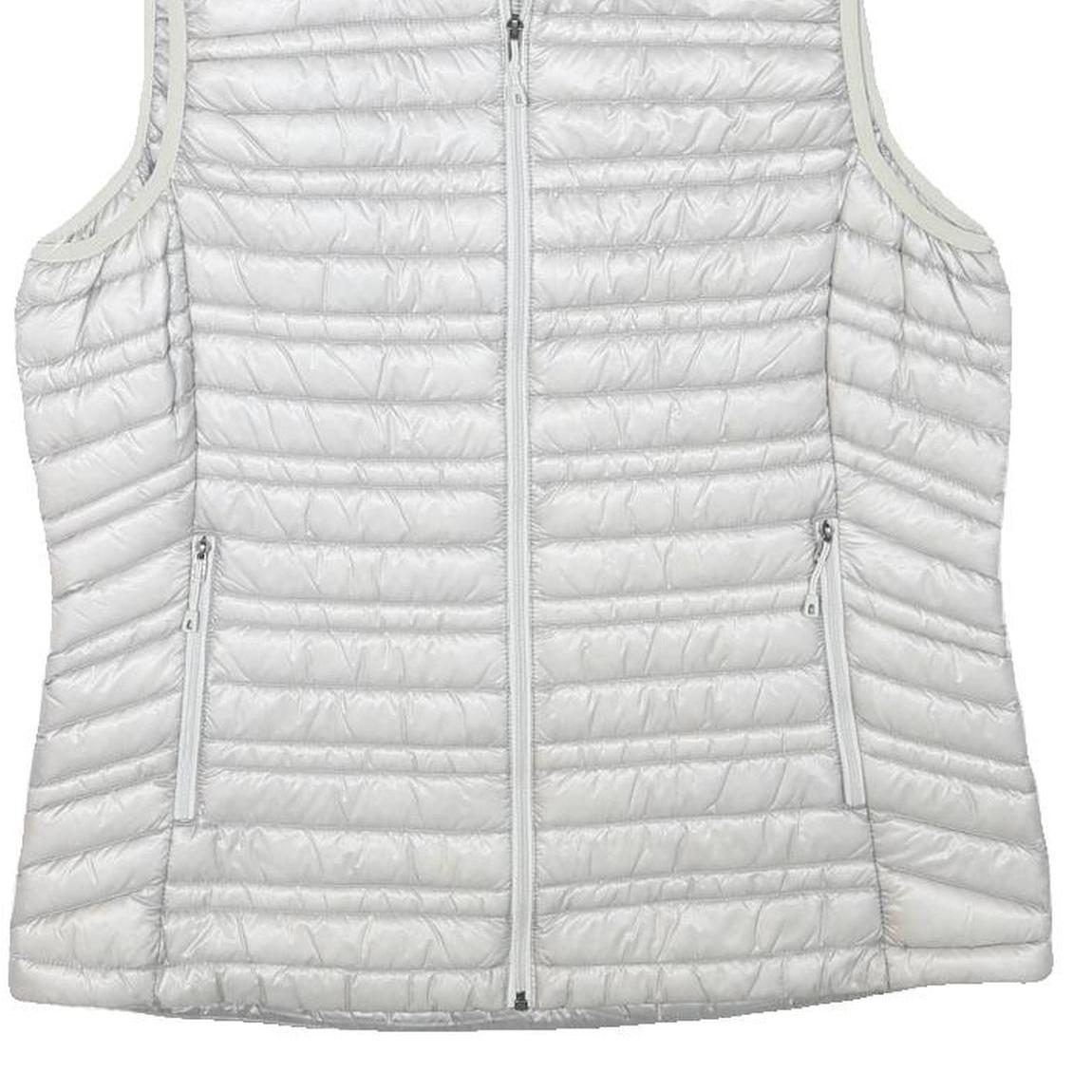 PATAGONIA Womens White Lightweight Quilted Jacket L Polyester Blend Zip