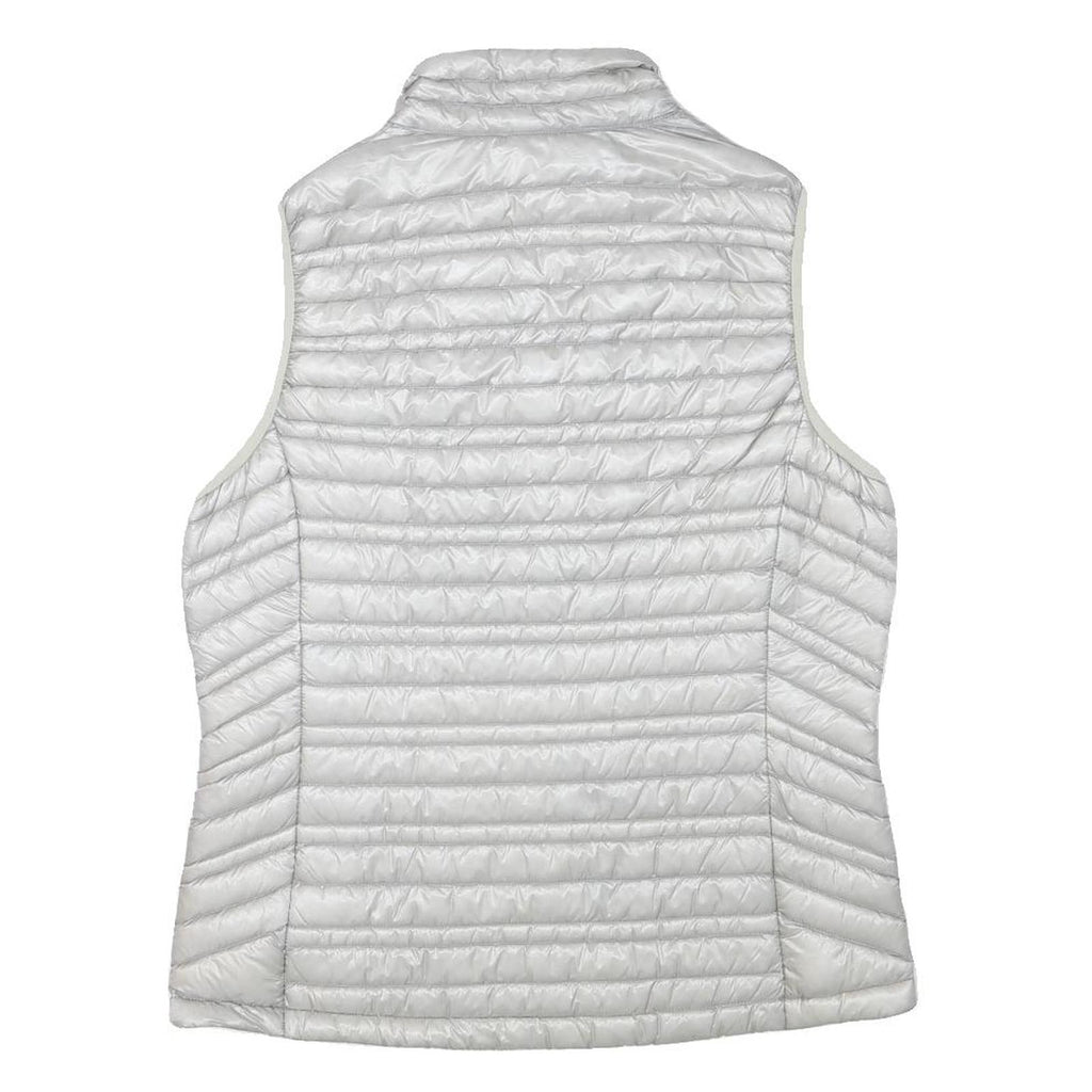 PATAGONIA Womens White Lightweight Quilted Jacket L Polyester Blend Zip