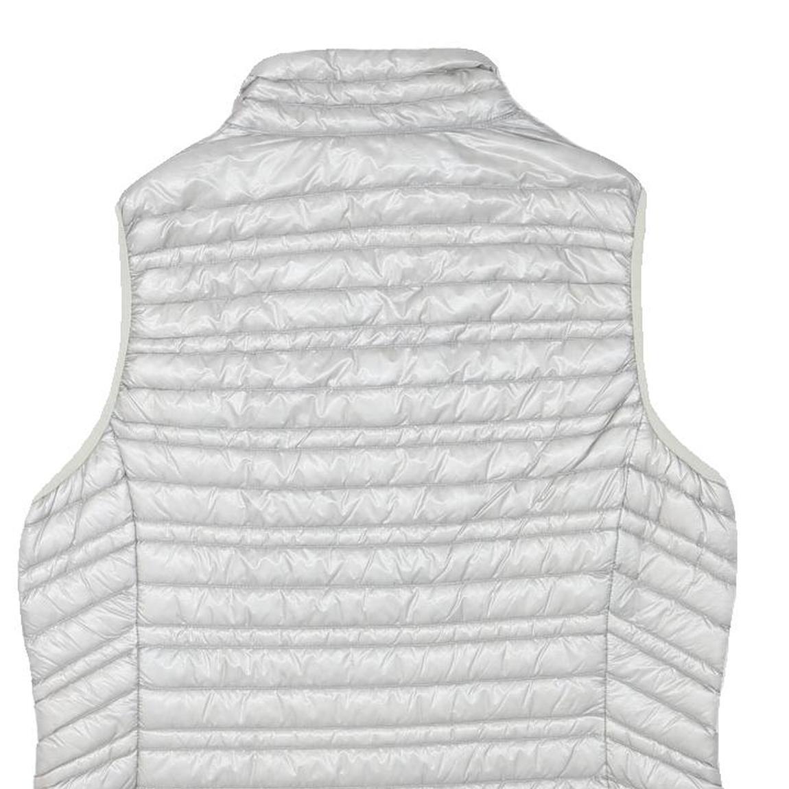 PATAGONIA Womens White Lightweight Quilted Jacket L Polyester Blend Zip