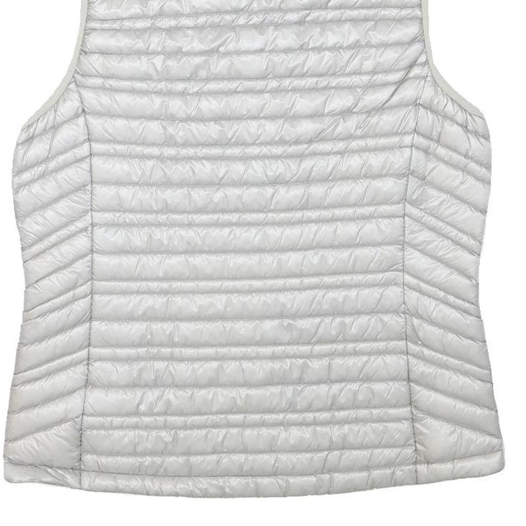 PATAGONIA Womens White Lightweight Quilted Jacket L Polyester Blend Zip