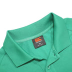 CANTERBURY Mens Green IRFU Logo Short Sleeve Polo Shirt XS Rugby Cotton Blend