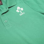 CANTERBURY Mens Green IRFU Logo Short Sleeve Polo Shirt XS Rugby Cotton Blend